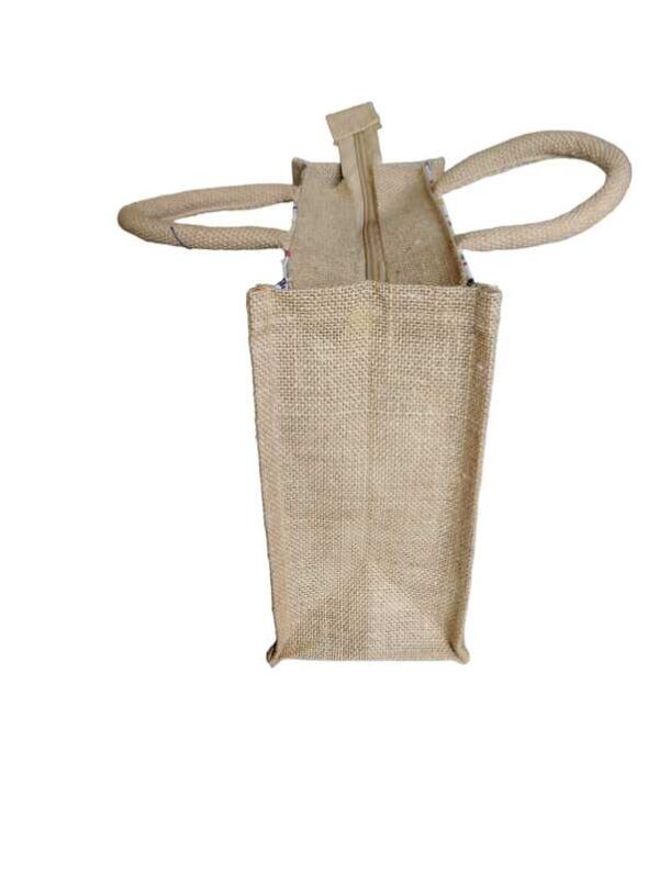 PB25-3D Spoon Printed Jute Lunch bag - Image 3