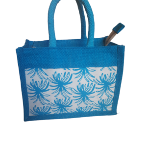 PB30 - Printed blue color jute
