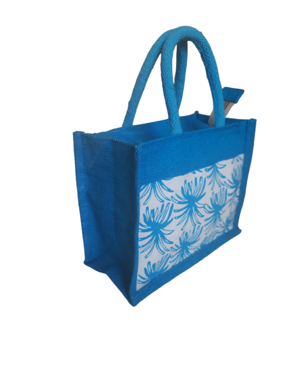 PB30 - Printed blue color jute - Image 2