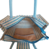 PB64-Jute & Cotton Hand bag with money pocket inside (sky blue) - Image 4
