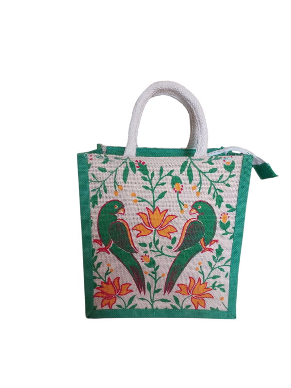 PB69 -Printed Jute Lunch Bag