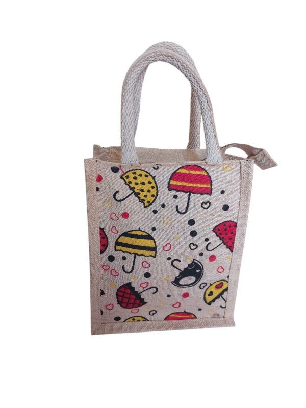 PB71 -Printed Jute Lunch Bag
